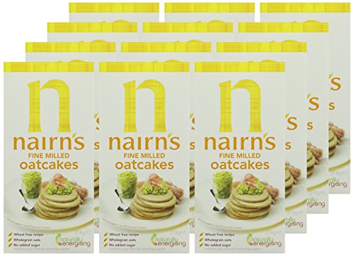 Nairns Fine Milled Oatcakes 218 g (Pack of 12)