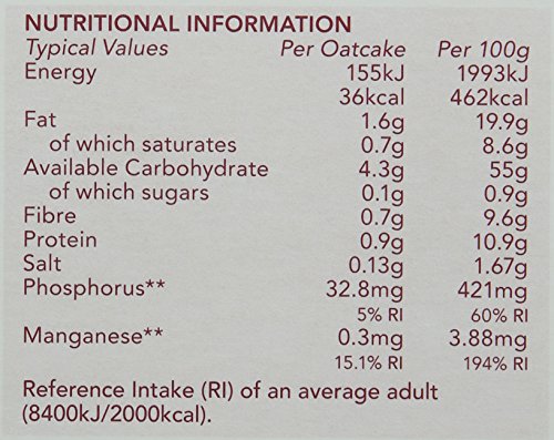 Nairns Fine Milled Oatcakes 218 g (Pack of 12)