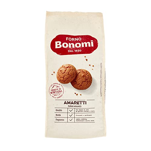 Forno Bonomi Amaretti Biscuits 300g Almond flavor - Artisan Italian biscuit
