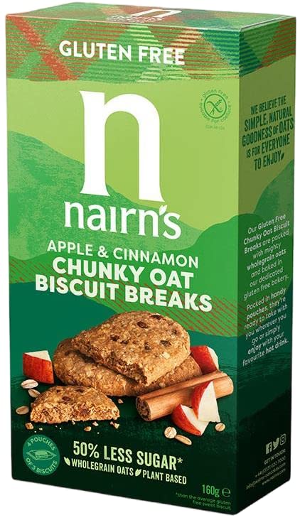 Nairn's PICK ANY 10 Gluten Free & Non Gluten Free Oat Biscuits. Flavours inc. Chocolate chip, cheese, fruit and seed, Stem Ginger, Mixed Berries, Salted Caramel, Etc, 2200.gram