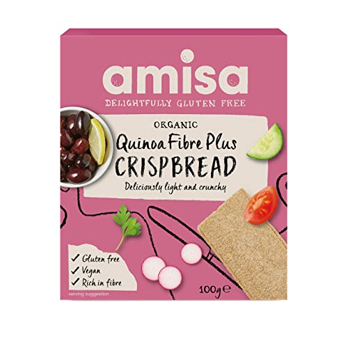Amisa Crispbread Quinoa Fibre Gluten Free, 100g