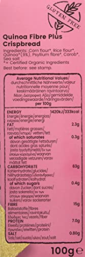 Amisa Crispbread Quinoa Fibre Gluten Free, 100g
