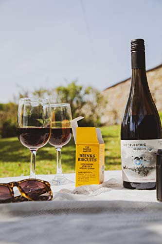 The Drinks Bakery Lancashire Cheese & Spring Onion 8 x 36g | Pairs with IPA, Bitter Beers, White Wine, Craft Stout & Pilsners, & Whisky| Award Winning Drinks Biscuits as Seen on Dragons’ Den |