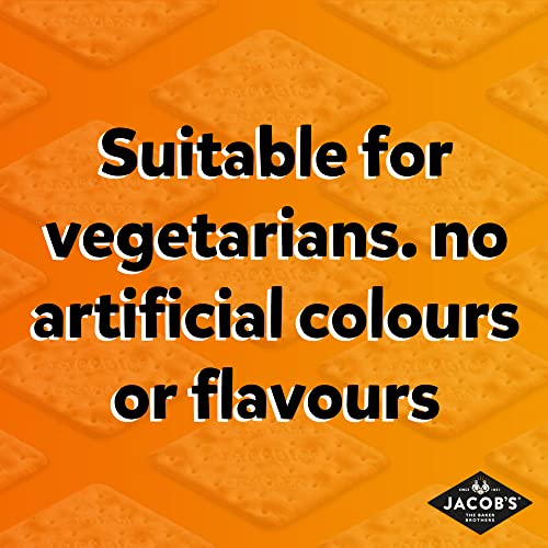 Jacob's Mediterranean Crackers - Pinch of Salt - 5 Packs of 4 Crackers - 190 g