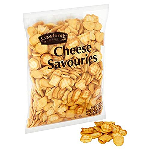 McVitie's Crawford's Cheese Savouries 300G, Crunchy and Cheesy Snack Biscuits, Pack of 4