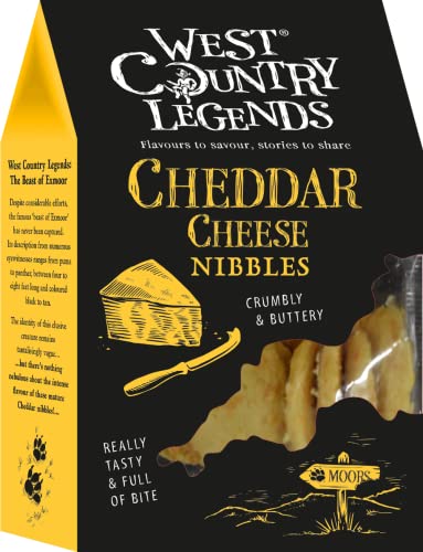 West Country Legends Cheddar Cheese Nibbles, An Ideal Appertiser and Pre-drink Snack or Enjoyed on a Cheese board or Buffet, Vegetarian Friendly, Real Farmhouse Cheese, 85 g Pack