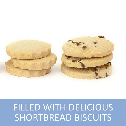 Camper Van Biscuit Tin - Biscuits Gift Set, Traditional Biscuits Gift Box, Biscuits Tin with Selection, Family Biscuit Box - Novelty British Gifts for Men and Women - Yellow