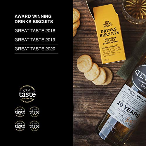 The Drinks Bakery Mixed Flavours Pack 8 x 36g | Expertly Paired to Your Favourite Drinks | Award Winning Drinks Biscuits as Seen on Dragons’ Den | Made in Scotland |