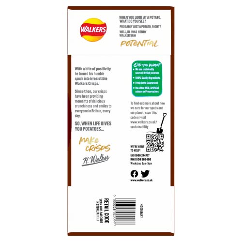 Walkers Meaty Variety Multipack Crisps Box 20x25g