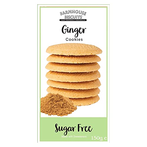 Farmhouse Sugar Free Biscuits For Diabetics Multipack Selection Box - Viennese Shorties, Ginger Cookies, Choc Chip Cookies, Oat Crunch Cookies