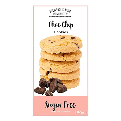 Farmhouse Sugar Free Biscuits For Diabetics Multipack Selection Box - Viennese Shorties, Ginger Cookies, Choc Chip Cookies, Oat Crunch Cookies