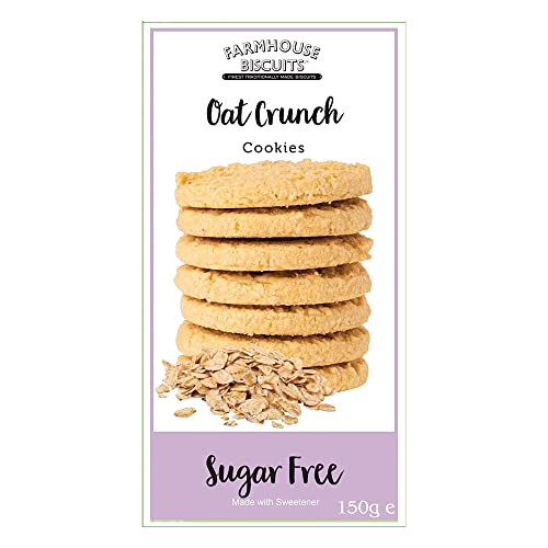 Farmhouse Sugar Free Biscuits For Diabetics Multipack Selection Box - Viennese Shorties, Ginger Cookies, Choc Chip Cookies, Oat Crunch Cookies