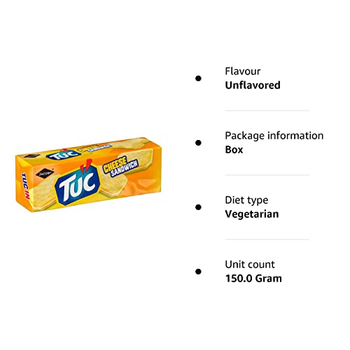 Tuc Cheese Sandwich Biscuits, 150g