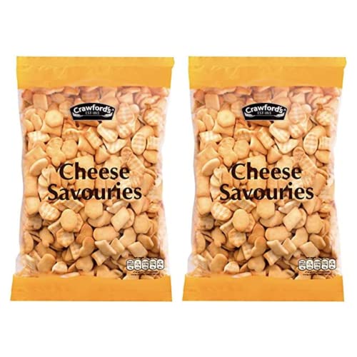 2x Biscuits Multipacks of Crawfords Cheese Savouries | An Ideal Biscuits Bulk for a Gift or to Treat Yourself | Perfect for Sharing | 250g