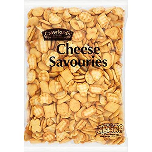 McVitie's Crawford's Cheese Savouries 300G, Crunchy and Cheesy Snack Biscuits, Pack of 5