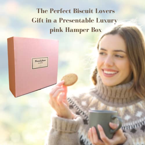 Border Biscuits Hamper Gift Set Including 12 Packs of 2 Biscuits (24 Total) In a Luxury Pink Hamper Box | The Chosen Gift For Biscuit Lovers
