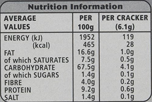Jacob's Savours Bakes Salt and Cracked Black Peppers Crackers 200 g