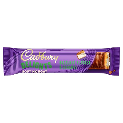Cadbury Delights Soft Nougat Hazelnut Flavour and Caramel Bars, 22 g (Pack of 5)