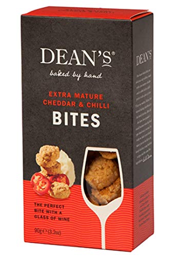 Dean's Extra Mature Cheddar Bites, Cheddar & Chilli Bites and Cheddar & Caramelised Red Onion Bites - 3 x 90g