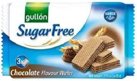 Gullon Sugar Free Mixed Chocolate Variety Selection Biscuits, Cocoa Sandwich, Chocolate Wafer, Chocolate chip cookies, Cream sandwich cookies, Perfect for sharing & Gifting (1 Bundle)