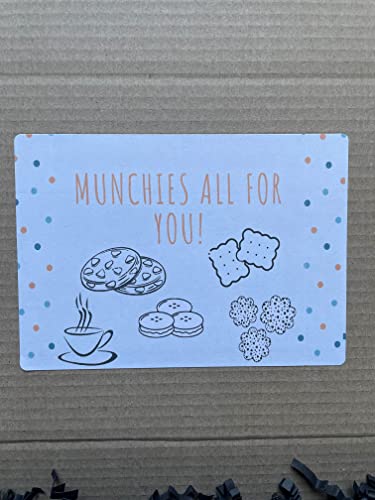 AST GIFTS Biscuits Hamper Treat Box has 4 Packs of Border Biscuits, Lotus Biscoff Biscuits, Oreos and wafers. an Ideal Afternoon Tea Gift Basket of Munchies for Any Occasion