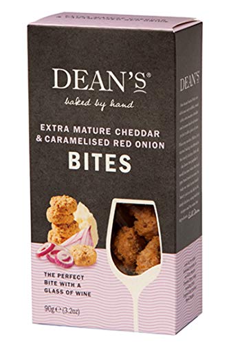 Dean's Extra Mature Cheddar Bites, Cheddar & Chilli Bites and Cheddar & Caramelised Red Onion Bites - 3 x 90g
