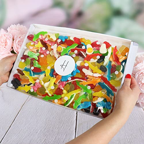 The Jelly Pick N Mix Sweets Letterbox Gift Hamper With Giant Strawberries, Tongue Painters, Raspberry Gums & More - Standard