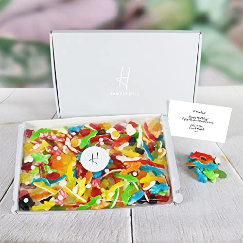 The Jelly Pick N Mix Sweets Letterbox Gift Hamper With Giant Strawberries, Tongue Painters, Raspberry Gums & More - Standard