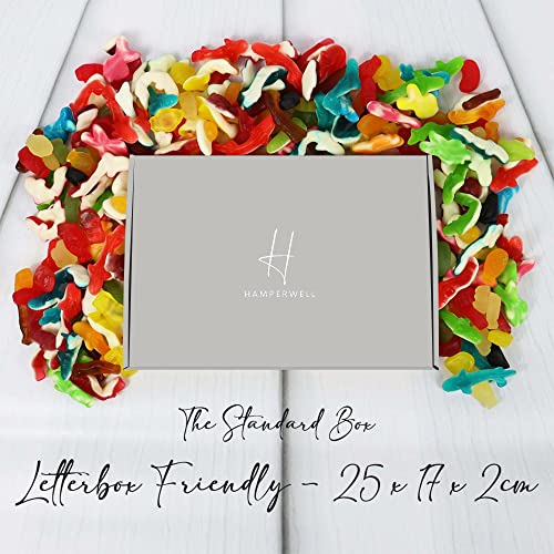 The Jelly Pick N Mix Sweets Letterbox Gift Hamper With Giant Strawberries, Tongue Painters, Raspberry Gums & More - Standard