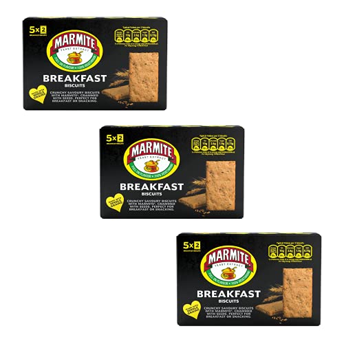 Marmite Breakfast Biscuits Savoury Gift Box 210g, Pack of 3