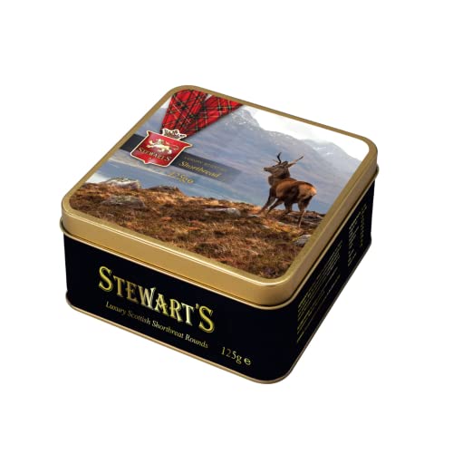 Stewart's Scotland - Highland Stag Tin Filled with Shortbread 125g