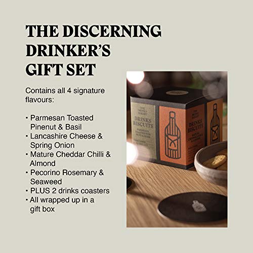 The Drinks Bakery Discerning Drinker’s Gift Set | Gift Set Expertly Paired to Great Drinks | Award Winning Drinks Biscuits as Seen on Dragons’ Den | Made in Scotland |