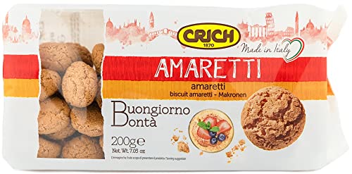Crich - Amaretti Biscuits (200g, Pack of 2) | Sweet & Crunchy | Gourmet Artisan Italian Biscuits | Made in Italy