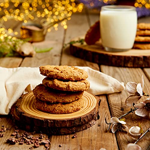 Josh & Jim's Ginger Crunch Biscuits, 160g Drum | Traditional British Recipe | Suitable for Vegetarians | Fantastic with Tea & Coffee | Delicious Sweet Treat | Quality Ingredients