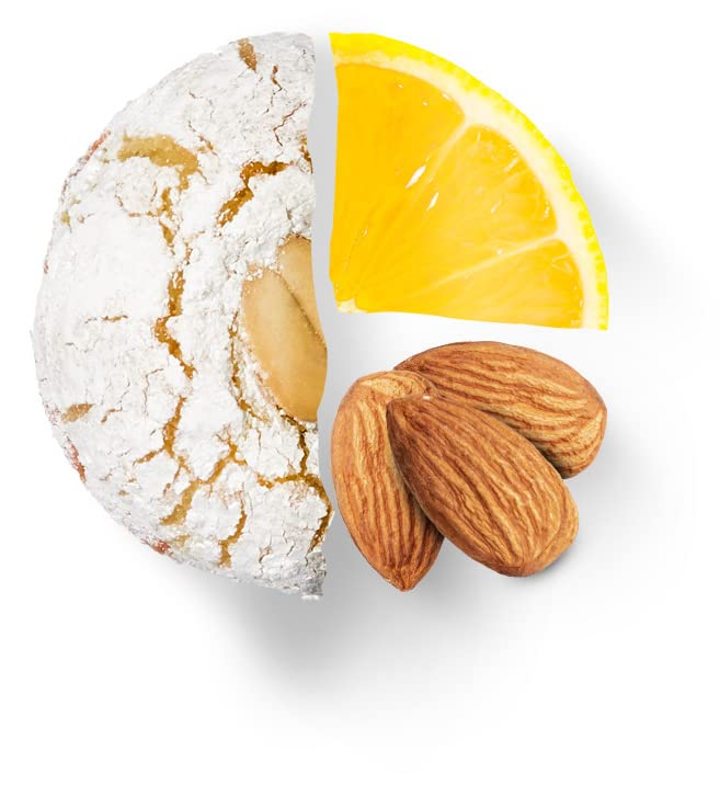 Furco | Italian Almond Paste Biscuits Box 250g | Lemon | Artisan Italian | Pasticcini di mandorla (Lemon)