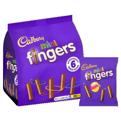 Cadbury Mini Fingers Biscuits Bag, 6 x 19.3g