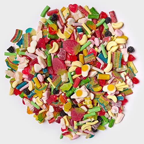 BON BAG - Classic Retro Favourites Pick And Mix Sweets, 1L Pouch Bags Of Sweets. Bulk Candy Assortment In Large Resealable Party Bag, Great For Sharing Or As A Gift (800g)