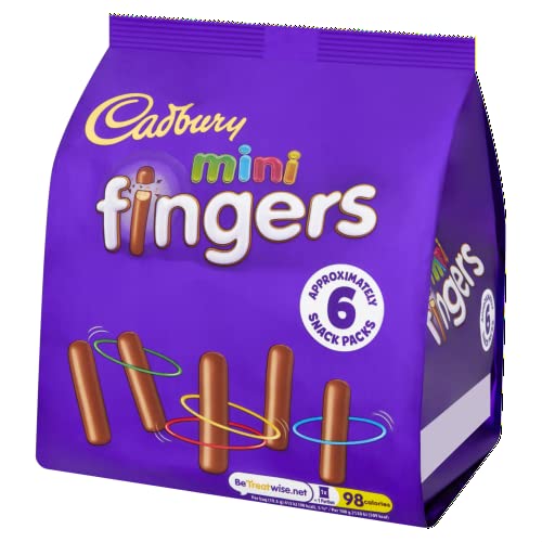 Cadbury Mini Fingers Biscuits Bag, 6 x 19.3g