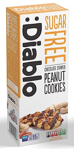 Mixed Flavours Luxury Cookies Biscuits - No Added Sugar Free Diablo (Peanut + Almond + Hazelnut)