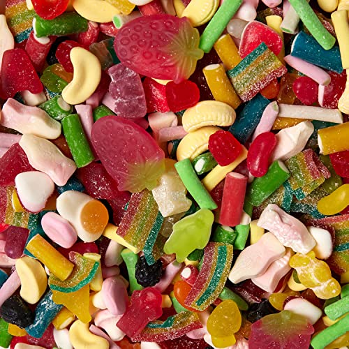 BON BAG - Classic Retro Favourites Pick And Mix Sweets, 1L Pouch Bags Of Sweets. Bulk Candy Assortment In Large Resealable Party Bag, Great For Sharing Or As A Gift (800g)