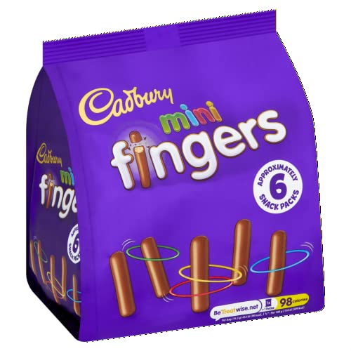 Cadbury Mini Fingers Biscuits Bag, 6 x 19.3g