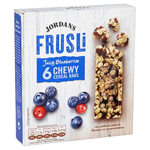 Jordans Frusli Cereal Bars, Blueberry, 6 x 30g