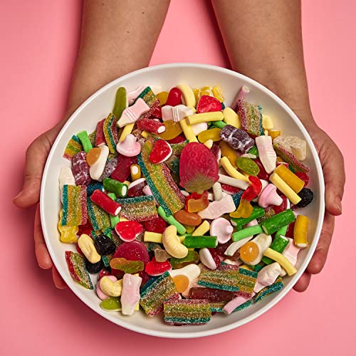 BON BAG - Classic Retro Favourites Pick And Mix Sweets, 1L Pouch Bags Of Sweets. Bulk Candy Assortment In Large Resealable Party Bag, Great For Sharing Or As A Gift (800g)