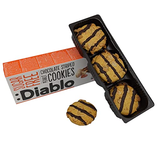 Mixed Flavours Luxury Cookies Biscuits - No Added Sugar Free Diablo (Peanut + Almond + Hazelnut)