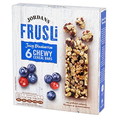 Jordans Frusli Cereal Bars, Blueberry, 6 x 30g