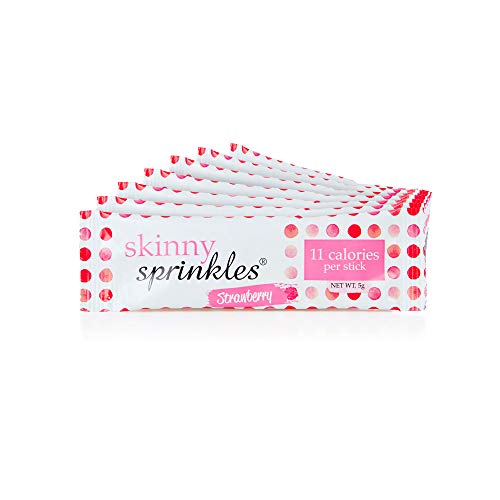 Skinny Sprinkles, 30 Servings - Weight Management Drink with Glucomannan - Vegan, Vegetarian Society Approved - Made in The UK - Strawberry