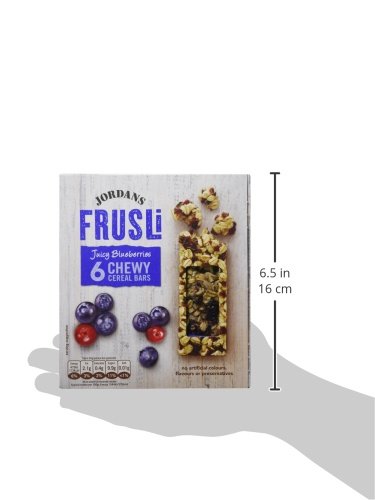 Jordans Frusli Cereal Bars, Blueberry, 6 x 30g
