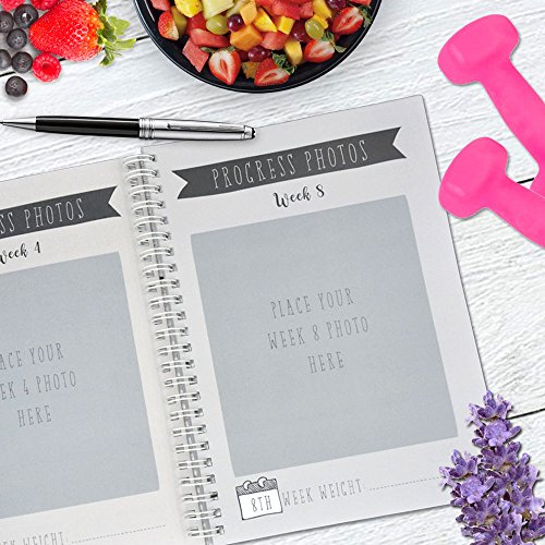 Food Diary Slimming World Compatible | Diet Planner | SW Log Journal | Motivational Personal Weight Loss Book - Pink