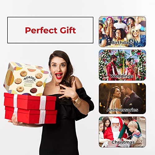 Border Biscuits Mini Pack, Delicious Crunch, Assorted Butterscotch+Viennese Whirls+Golden Oat Crumble+Chocolate Biscuits, Individually Wrapped Cookies, Luxury Mini Box Gift 48 Multipack BY DIRECT MART