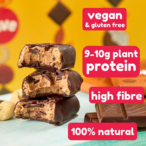 Vive Gluten Free Protein Bars, High Protein Snacks, Vegan, High-Fibre, 100% Natural, Non-Dairy, Variety, 12-Pack